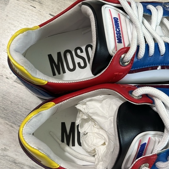 Moschino Kevin 40 Color block Sneakers New Size 38 - Picture 6 of 15